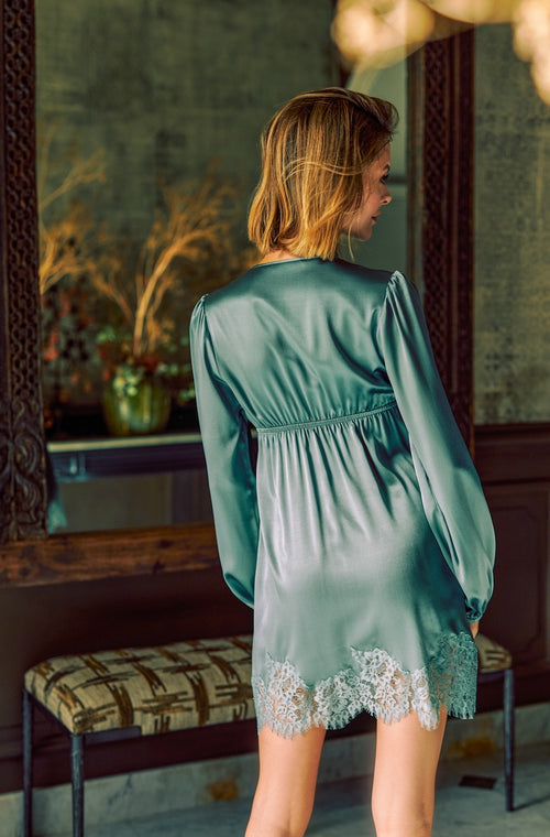 Dress in silk and lace - Marjolaine - 2