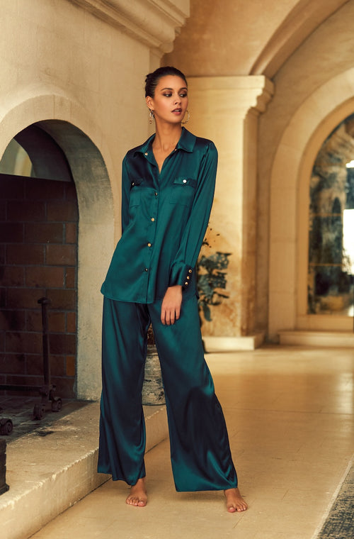 Silk pajamas - Marjolaine - 1