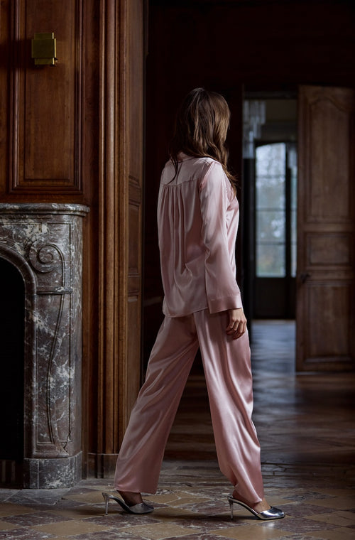 Pajamas in silk satin - Marjolaine - 2